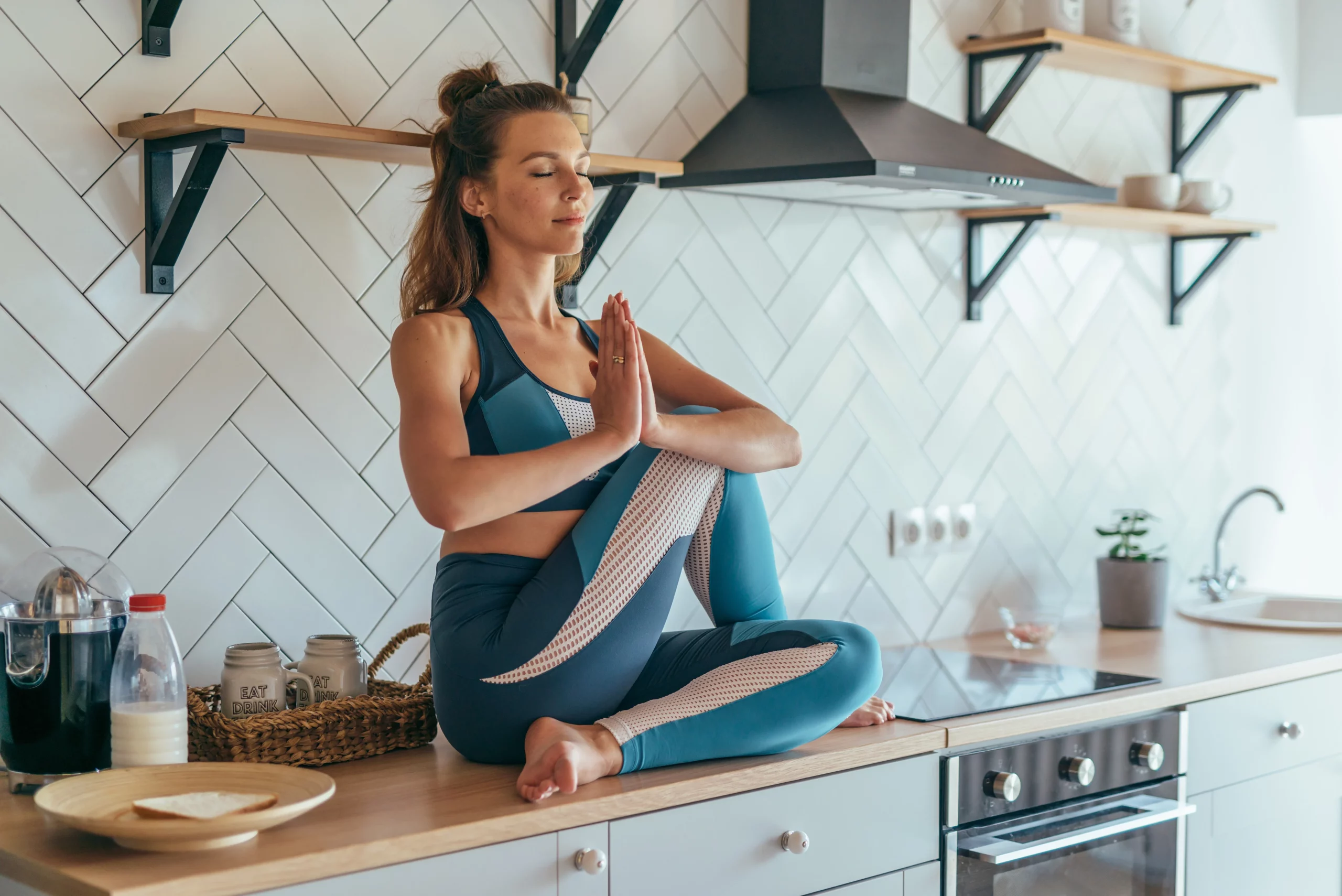 Woman on fasting and doing exercise in Salt Lake City, UT | Santosh Yoga Institute